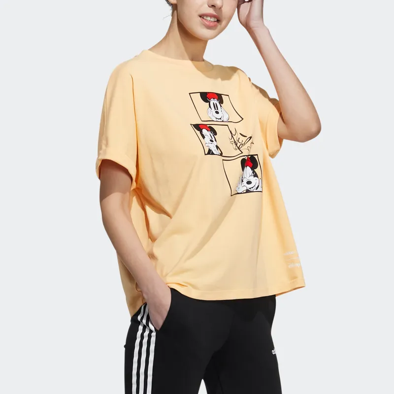 Adidas Neo x Disney Batwing Sleeve T Shirt Women's Apricot-3