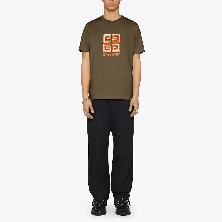 Givenchy 4G Logo Crewneck T-Shirt-1