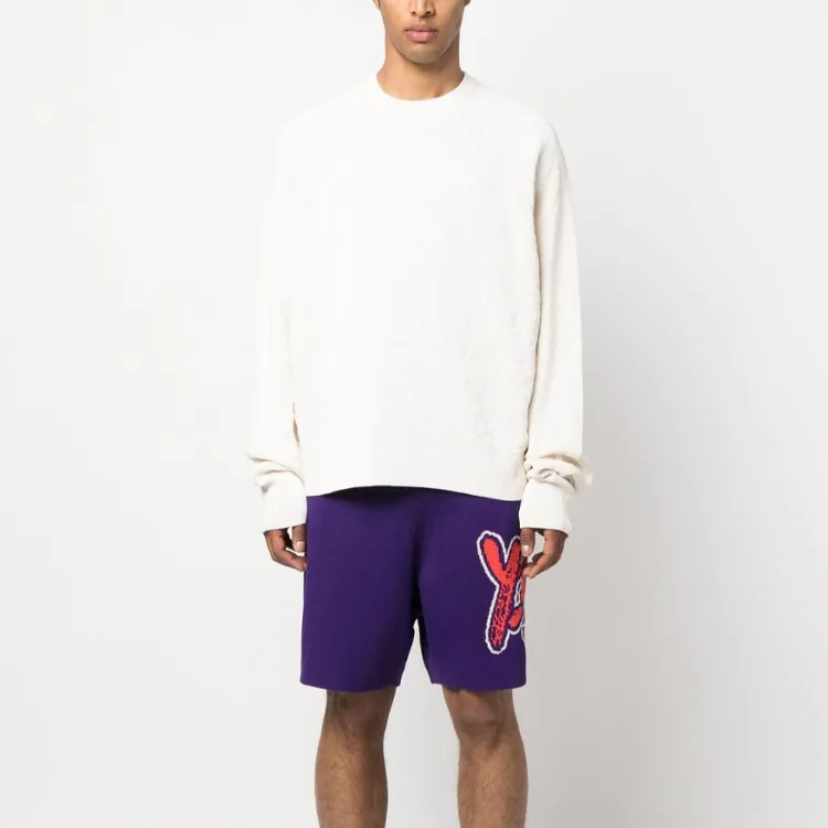 Y 3 Logo print Track Shorts-1
