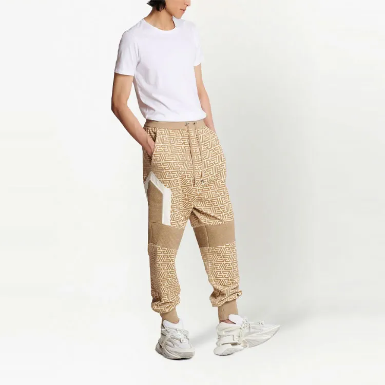 BALMAIN Monogram Panelled Joggers-3