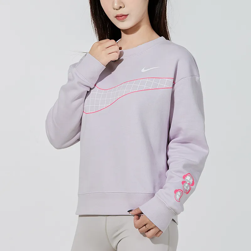 Nike Sweatshirt Winter Women's Light Purple-4