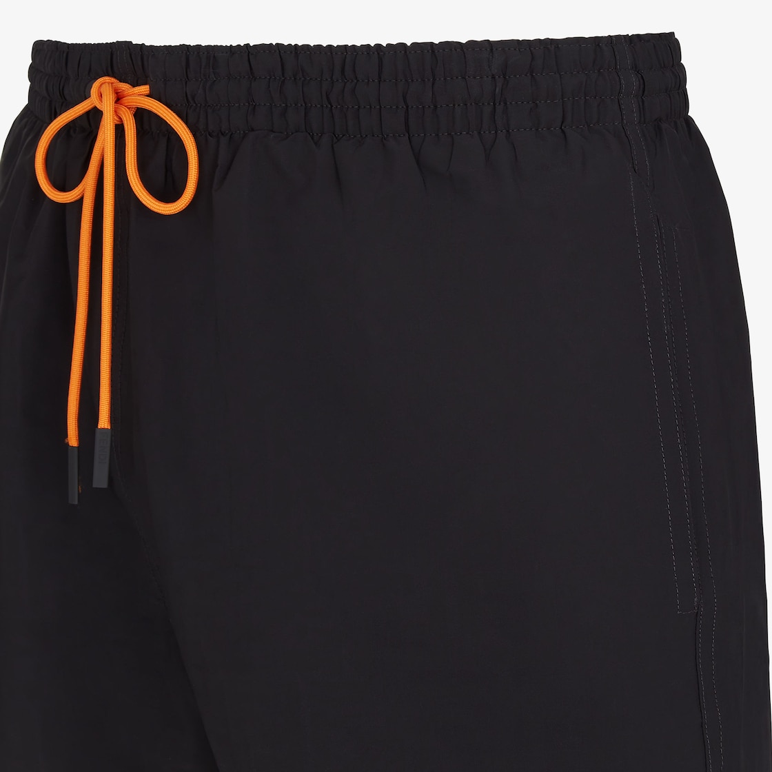 FENDI SS23 Men's Nylon Swimming Shorts Black - POIZON