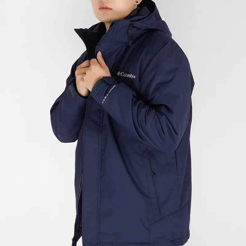 Columbia City Outdoor Collection Windbreaker Jackets Men Navy Blue-5