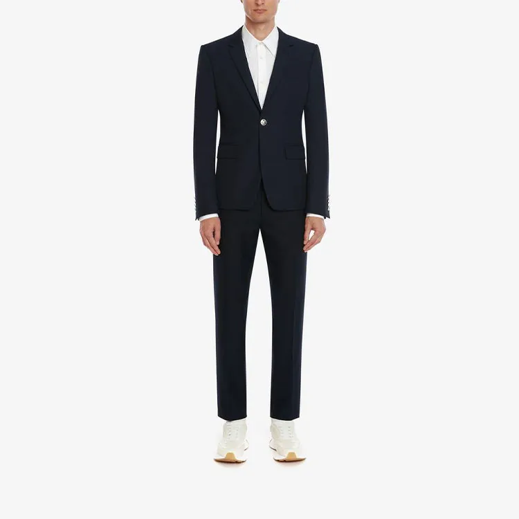Alexander McQueen FW22 Business Suit Coat Men's Navy Blue-1