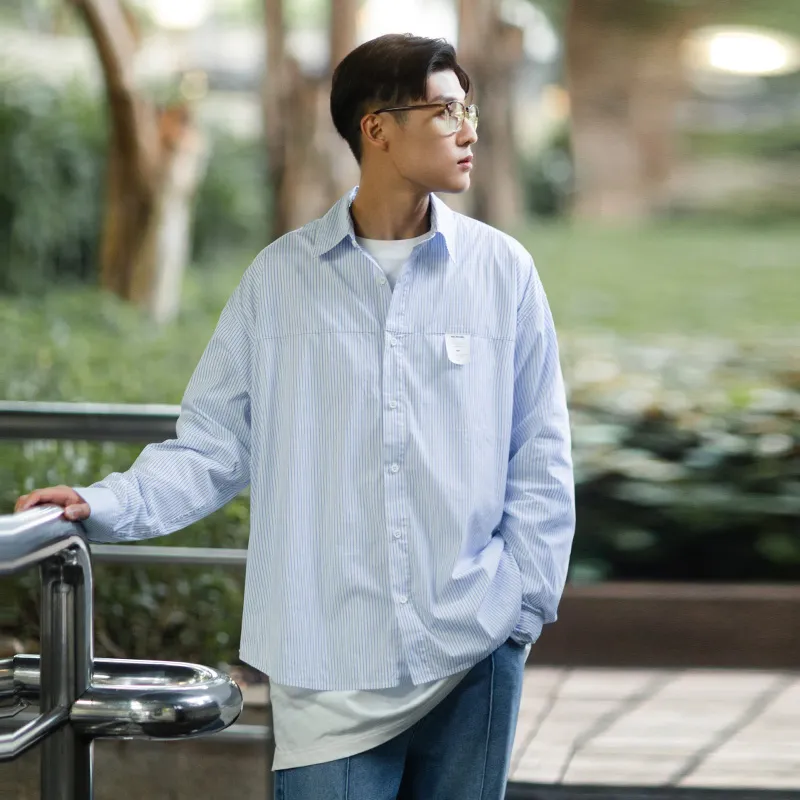 PSO Brand Shirt Fall Unisex Sky Blue-3