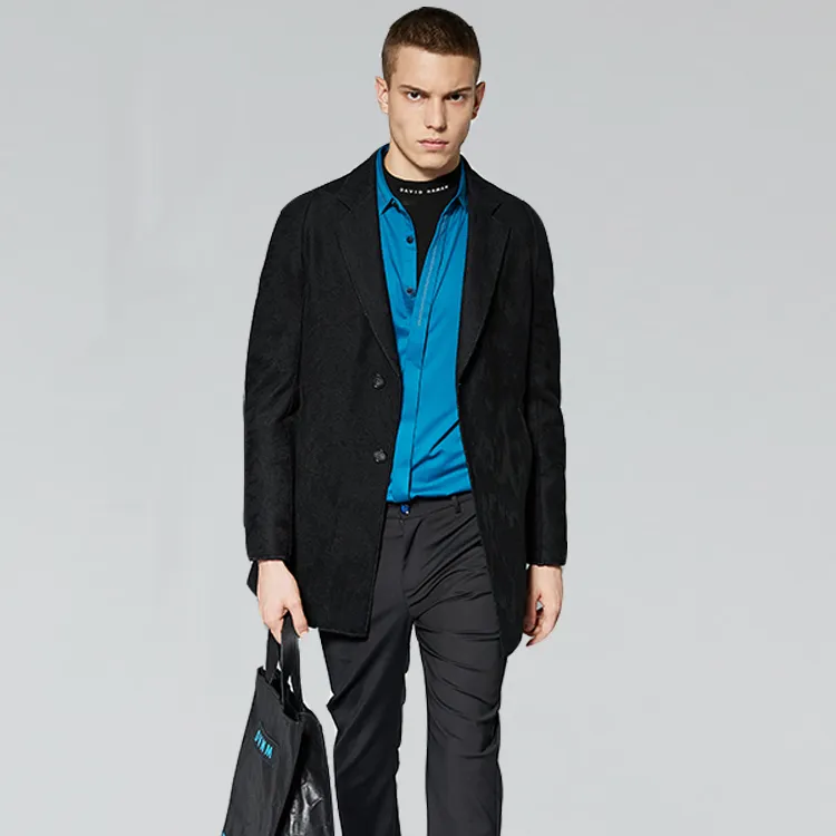 DAVID NAMAN Shirts Men Lake Blue-3