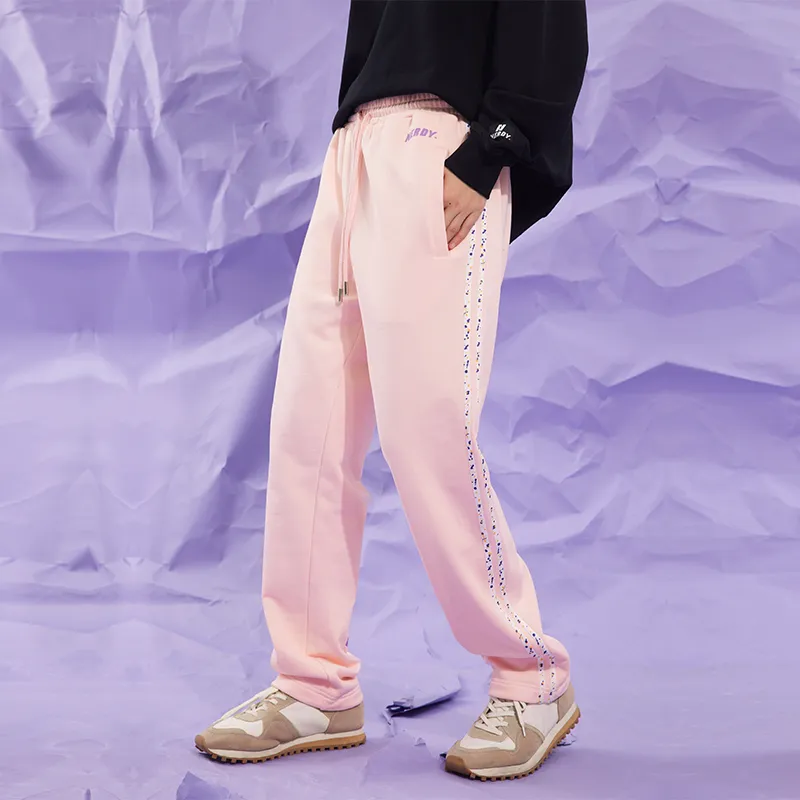 NERDY Straight Pants Women's Orange Pink-5