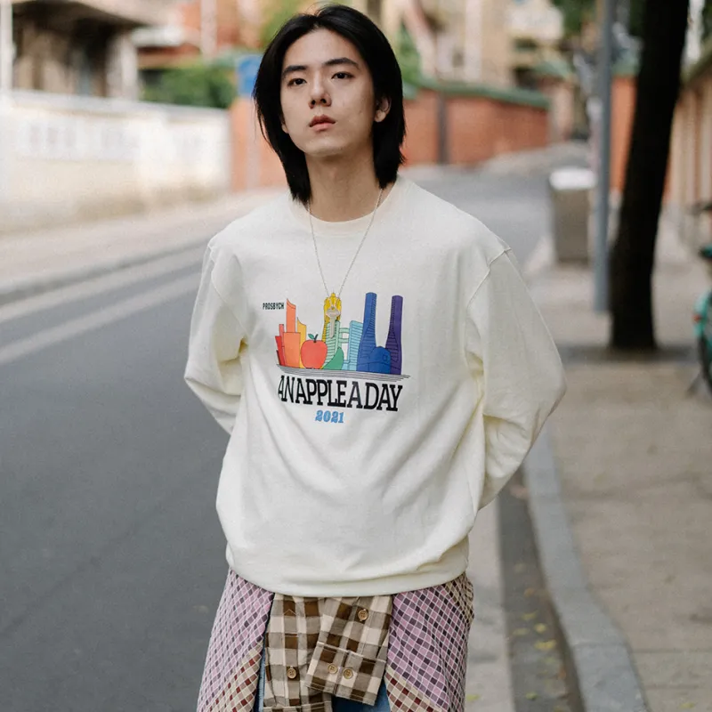 PROS BY CH Straight Long Sleeved T Shirt Unisex-3