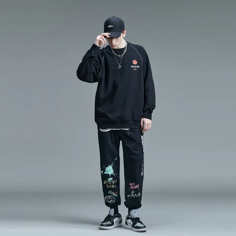 Guuka Sweatshirts Unisex Black-3