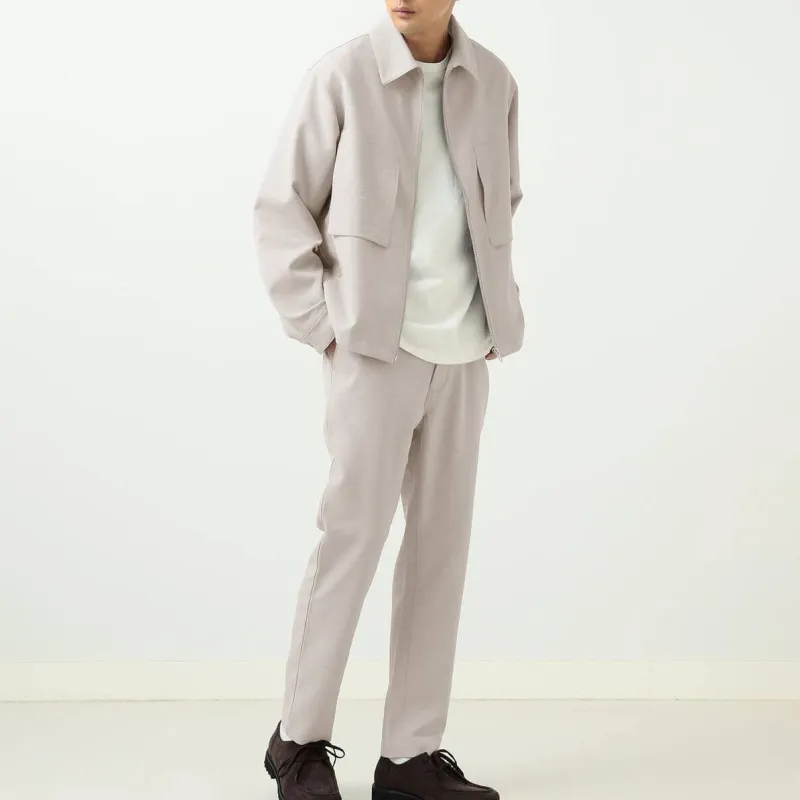 Beams Jackets Men Gray Beige-2