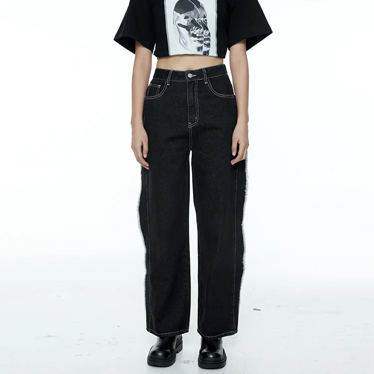 Nt Straight Jeans Women's Black-2