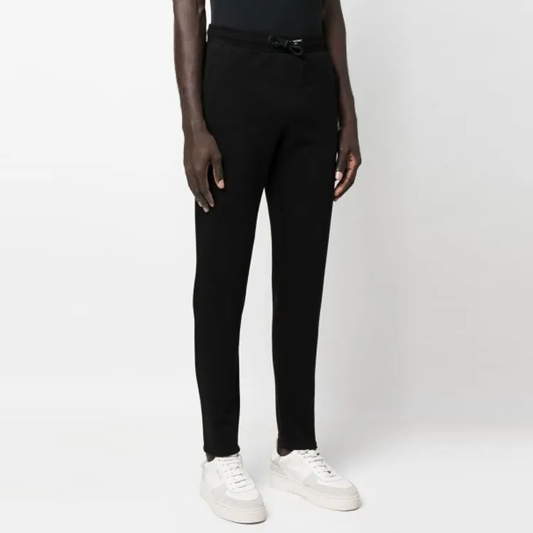 KARL LAGERFELD FW22 Knitted Sports Pants Men's Black-3