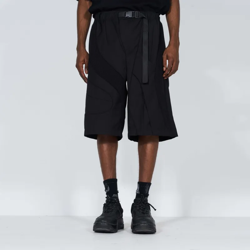 BLINDNOPLAN Loose Fit Shorts Unisex Black-4