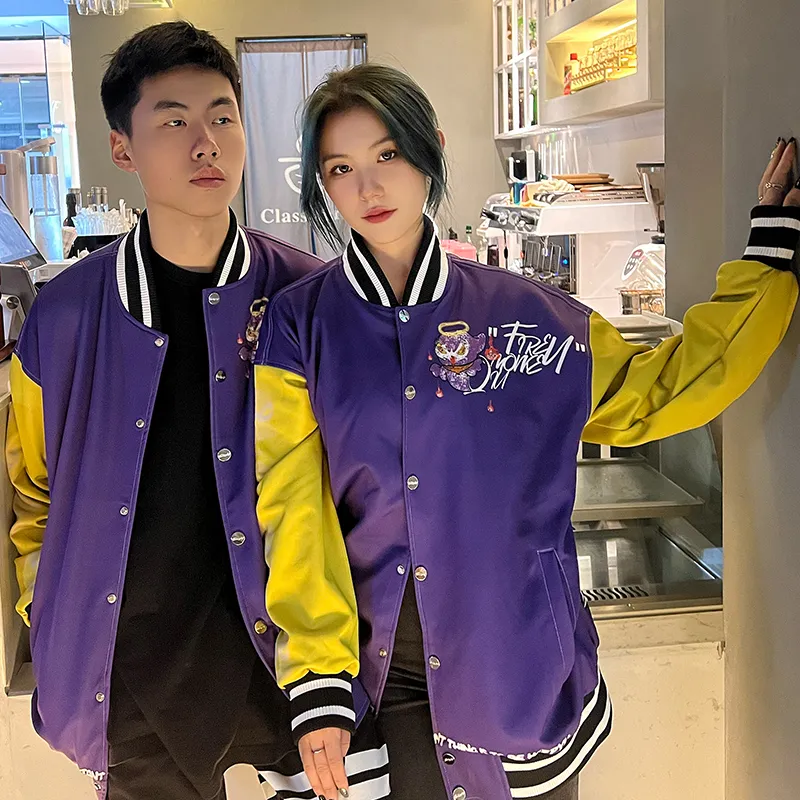 FireMonkey Baseball Jerseys Unisex Purple-2