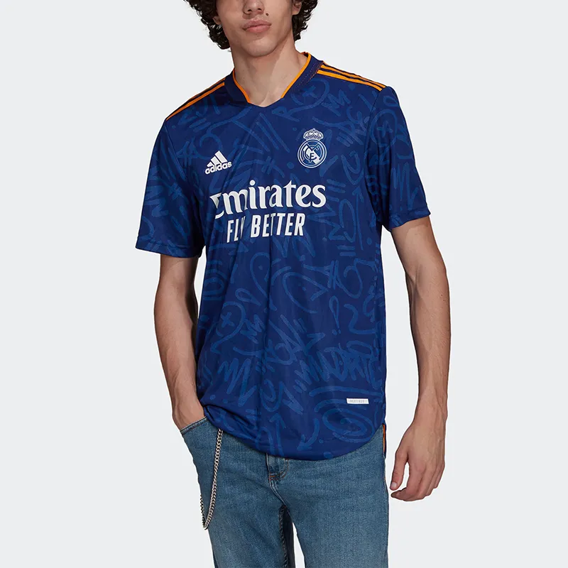 Adidas Soccer Jersey Men's Blue-2