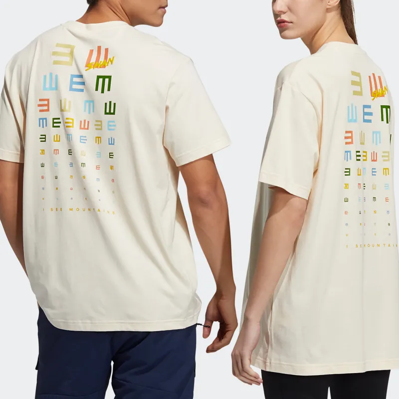 Adidas T-Shirts Unisex Ecru-2