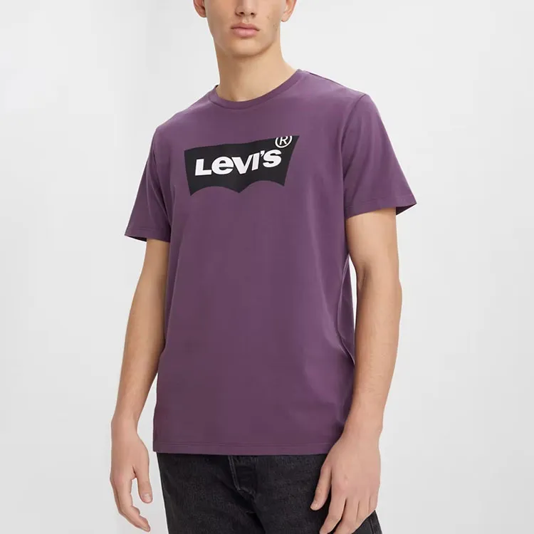 Levis T-Shirts Men Purple-2