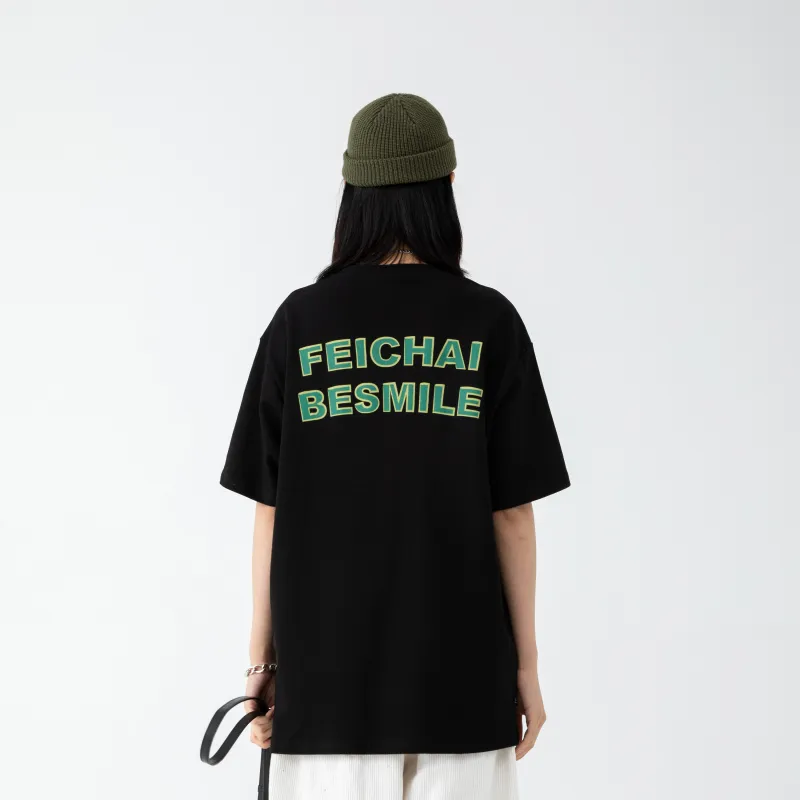 FEICHAI Crew Neck Loose Fit Straight Short-Sleeved T-Shirt Unisex-2
