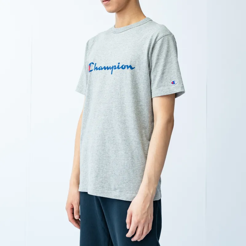 Champion T Shirt Japan Version Unisex Light Gray-4