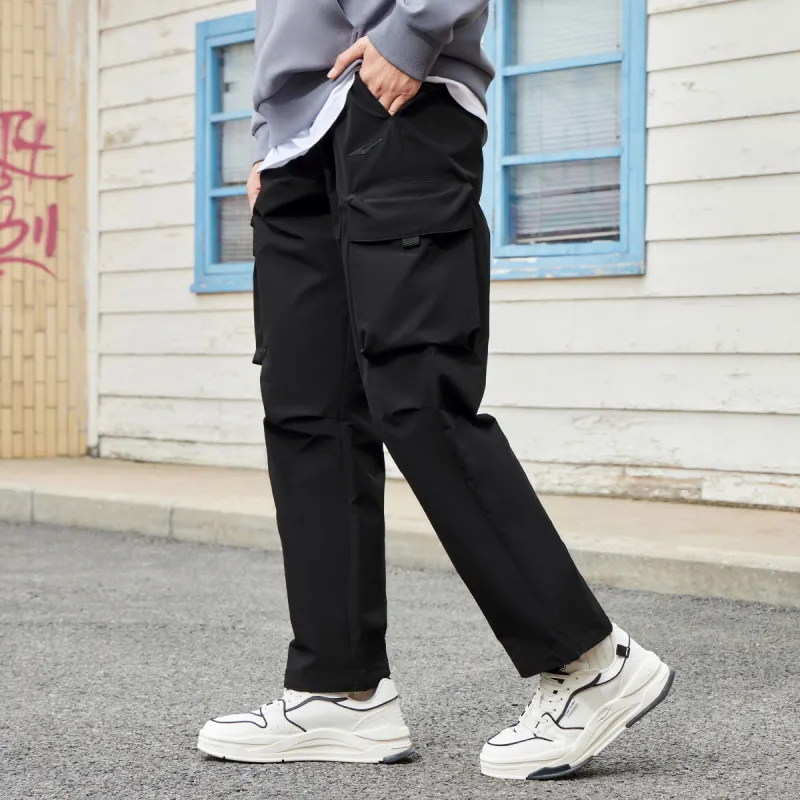 Erke Cargo Pants Men Jet Black-2