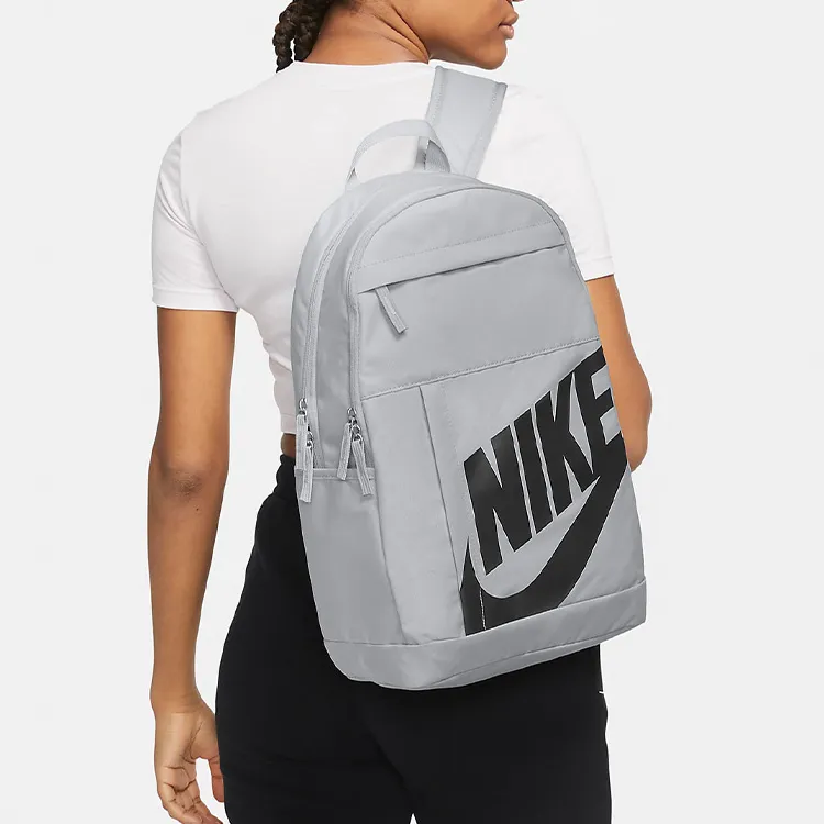 Nike Polyester Backpack Regular Unisex Silver Gray-5