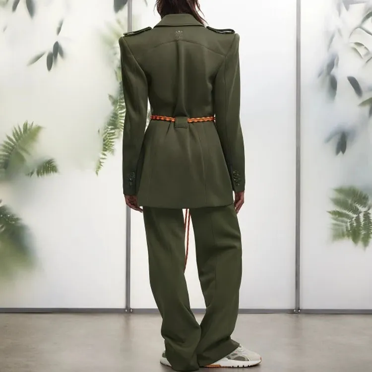 adidas X IVY PARK Twill Suit Top Wild Pine-2