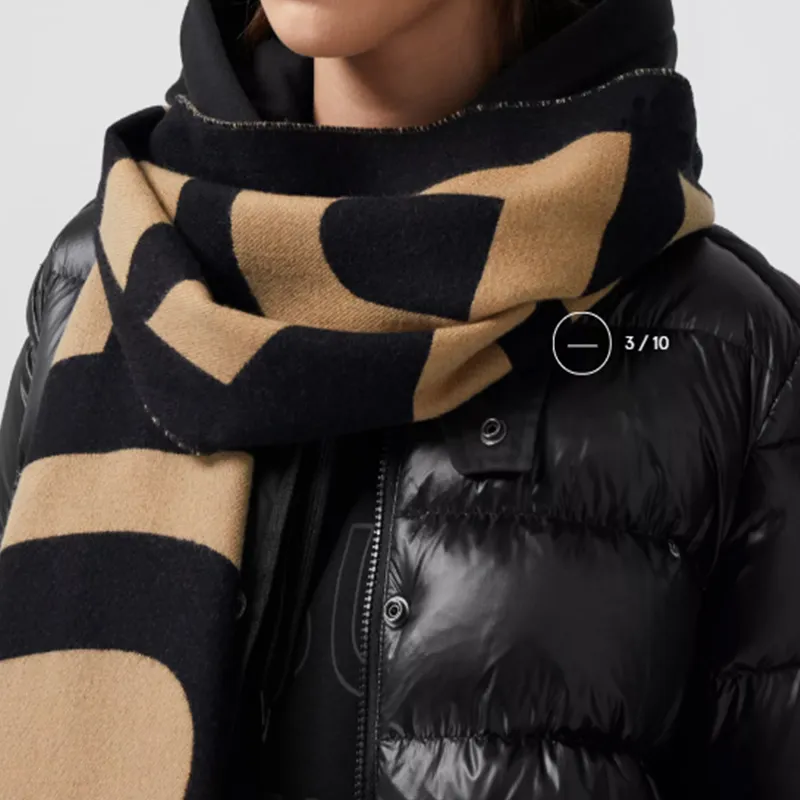 Burberry Wool Knit Scarves Unisex-4