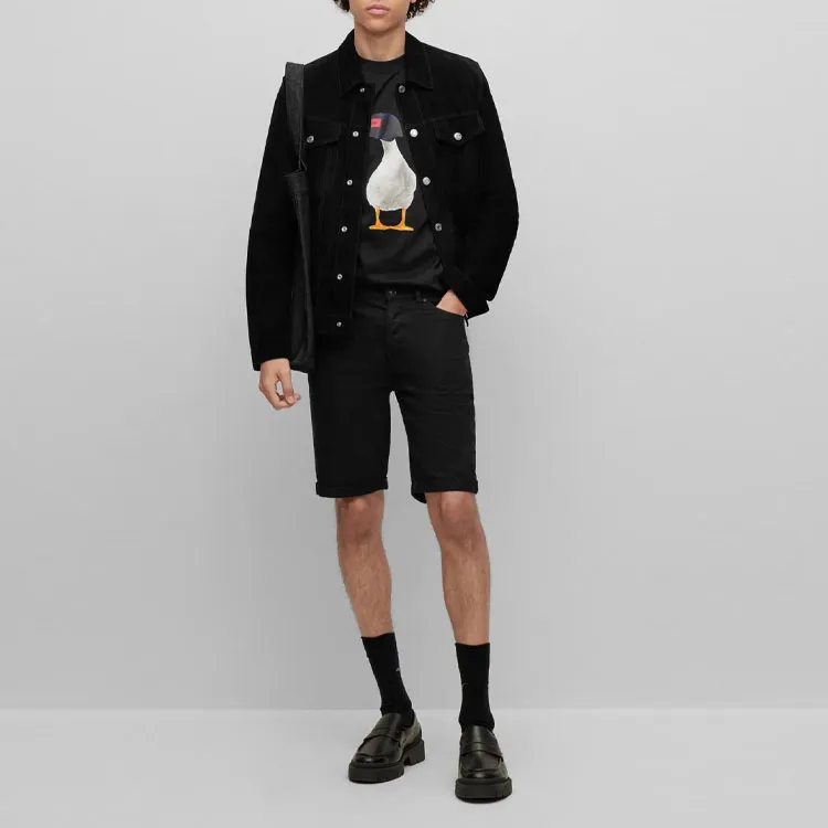 HUGO BOSS T Shirts Men Black-2
