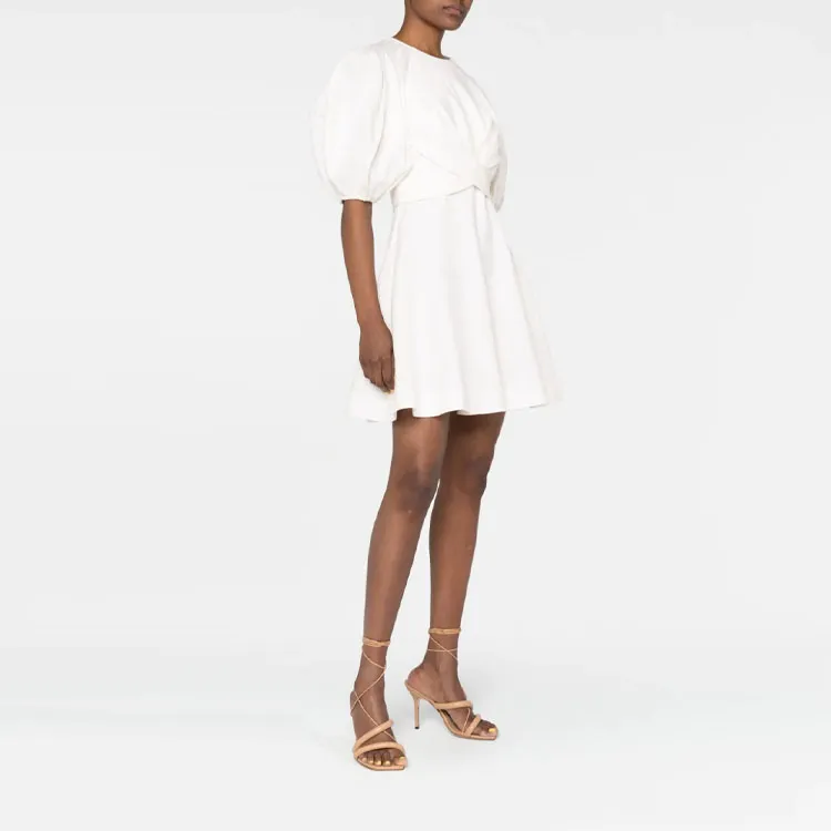 Zimmermann Short-Sleeved Dresses Women's White-1