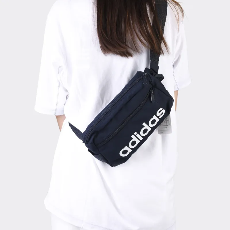 Adidas Polyester Sling Bag Fanny Pack Crossbody Bags Regular Unisex Blue-3