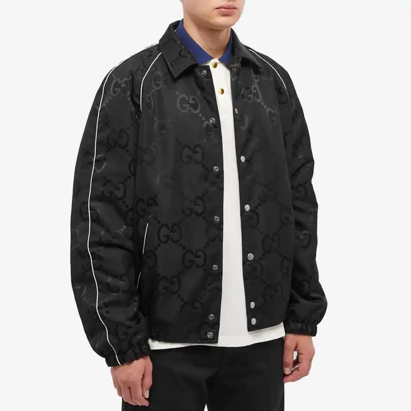 GUCCI Jumbo Gg Nylon Canvas Jacket-3