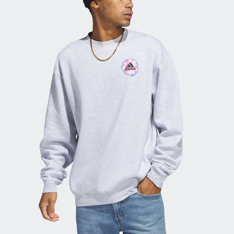 Adidas Sweatshirts Unisex Light Heather Gray-1