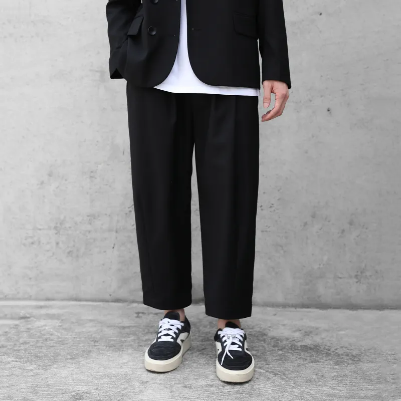 CLIMAX VISION Straight Casual Pants Unisex Black-3