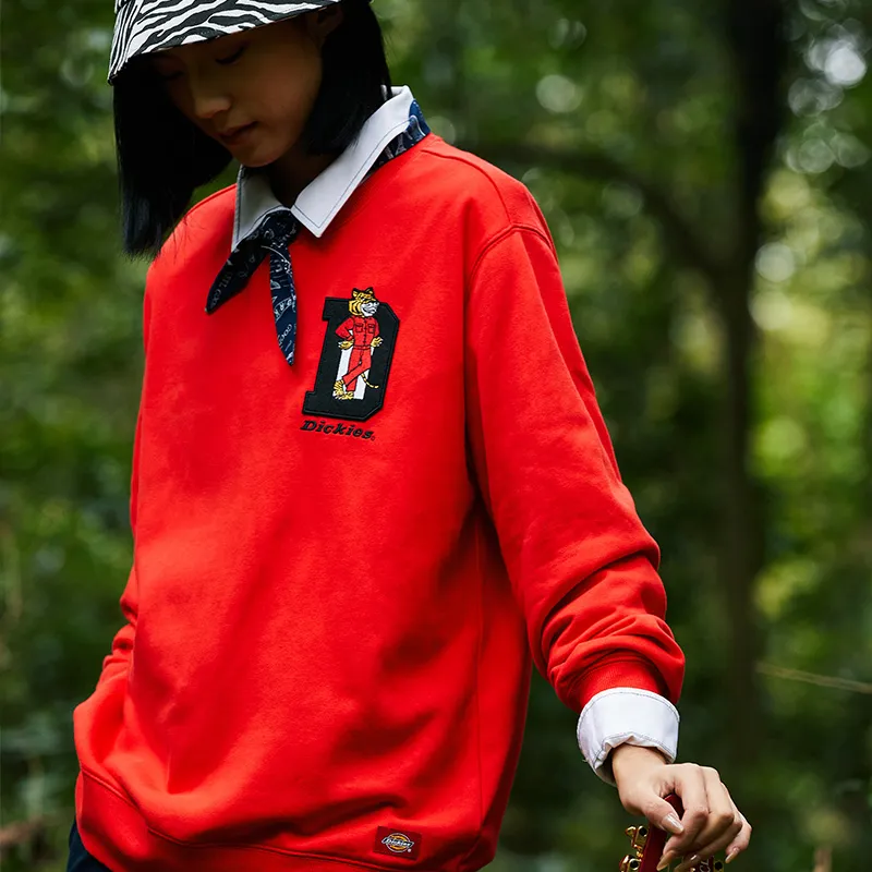 Dickies Sweatshirt Unisex Chinese Red-2