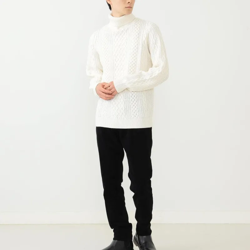 Beams Sweaters Men Gray White-2
