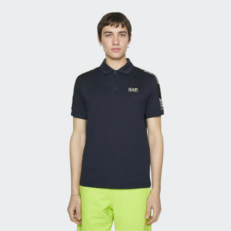 EMPORIO ARMANI EA7 Polo Shirts Men Marine Blue-5