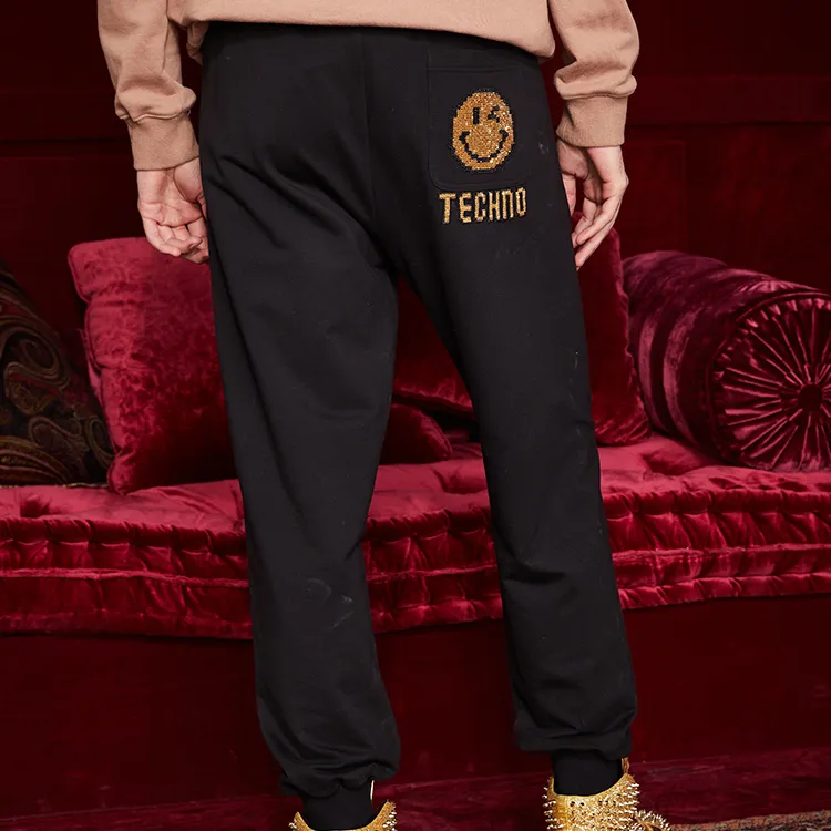 TCH Knitted Sweatpants Unisex Black-3
