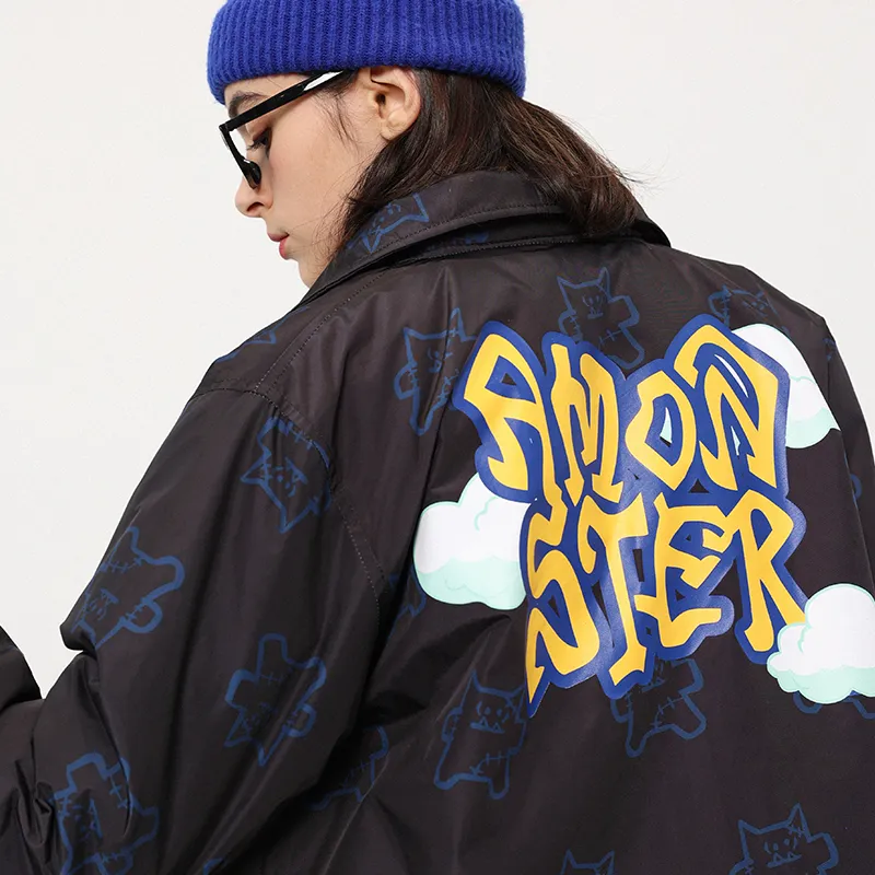 AMONSTER x AMENGXIAOGUAISHOU Jacket Unisex Dark Navy Blue-3