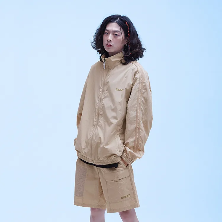 NERDY Windbreaker Jacket Unisex Tea Brown-4