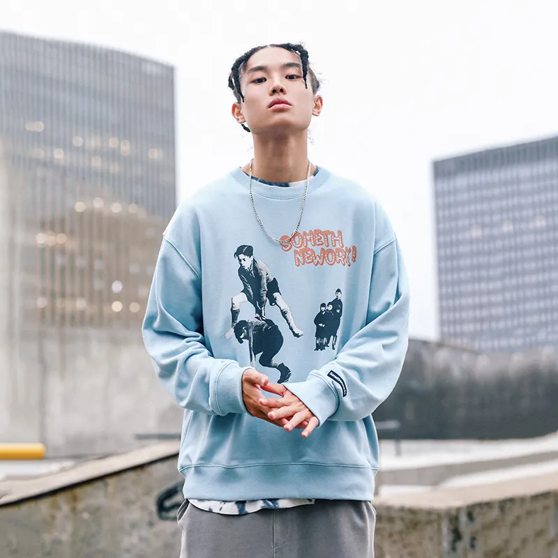 STNW Crew Neck Loose Fit Sweatshirt Unisex-5