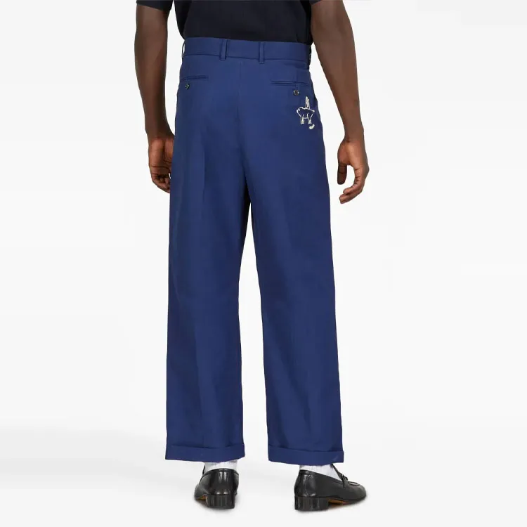GUCCI SS23 Casual Pants Men's Blue-3