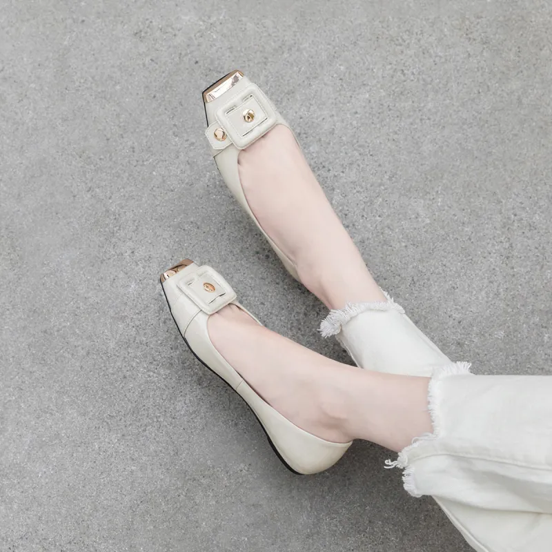 CAMEIDO Casual Single Shoes Women's Gray-3