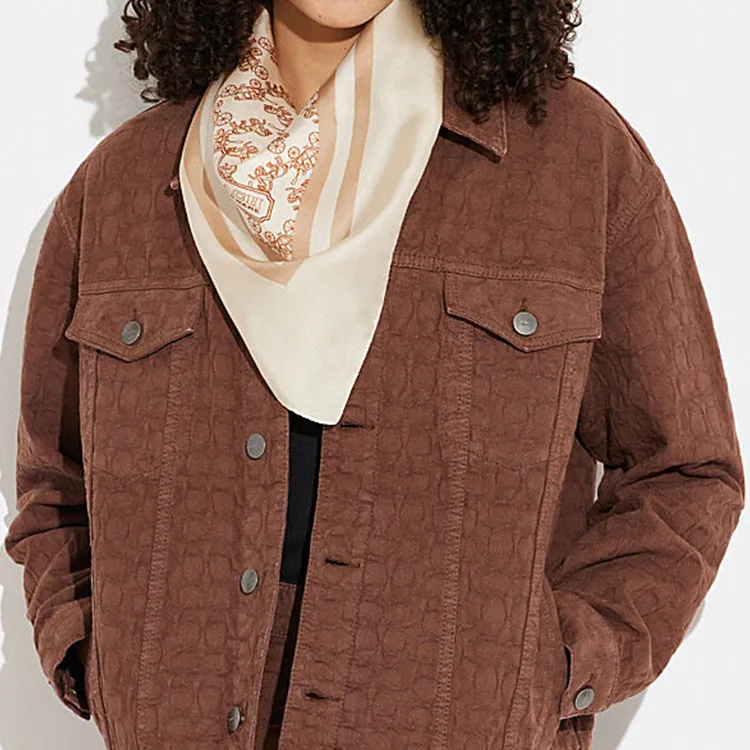 COACH Silk Scarves Women's-3