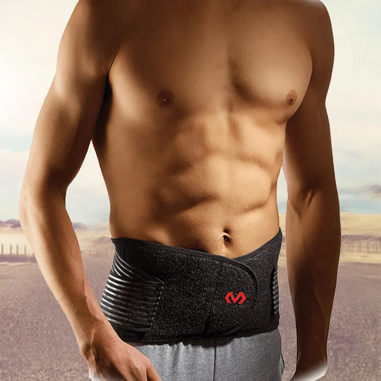 McDavid Waist Protector Lumbar Spine Disc Breathable Protective Compression 493R Black-1