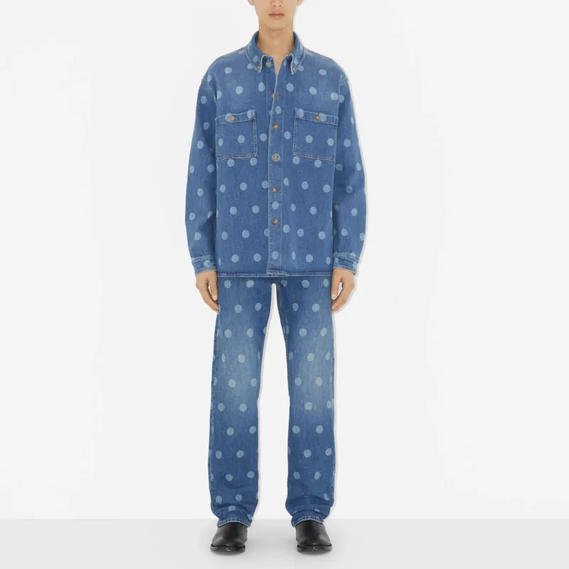 Burberry Denim Jacket Men's Blue-2