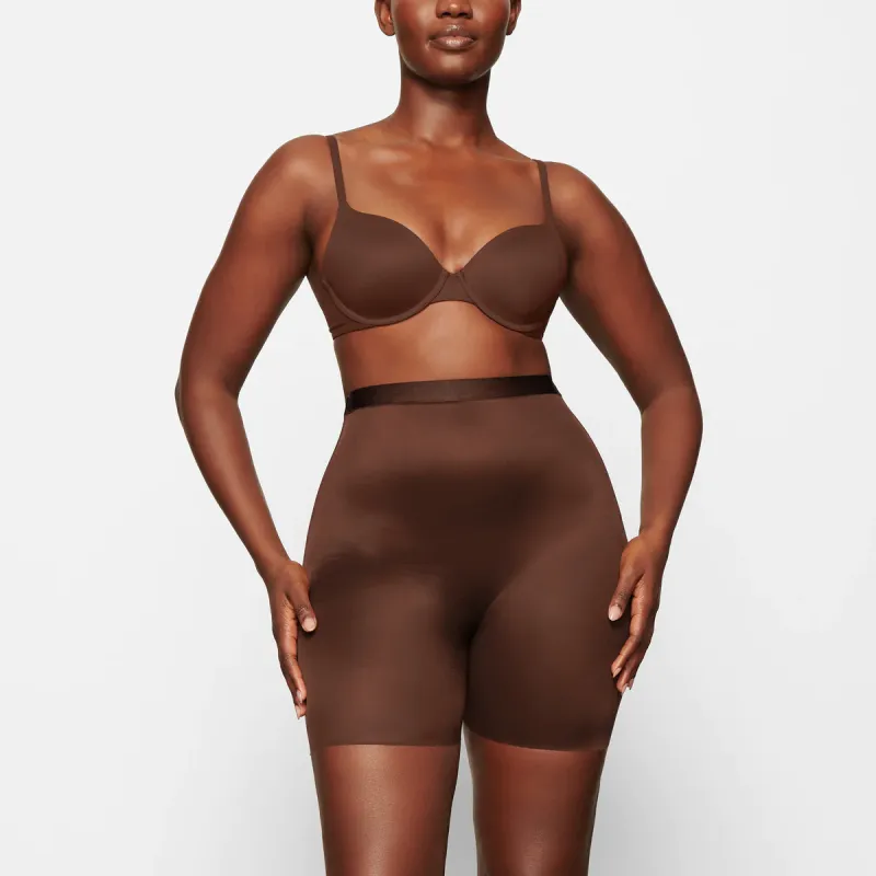 SKIMS BARELY THERE LOW-BACK SHORT Casual Shorts Women's COCOA/Brown-3