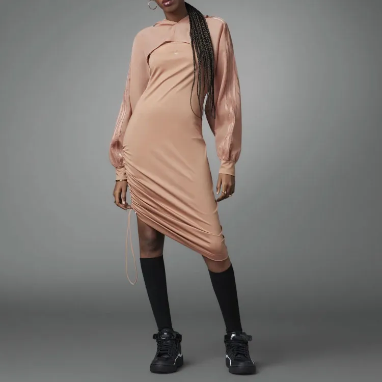 Adidas Originals Long-Sleeved Dresses Women's Light Orange-1