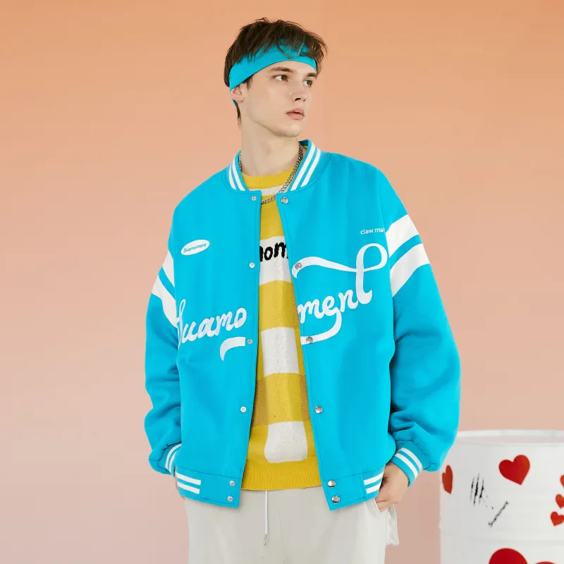 Suamoment Baseball Jacket Unisex-6