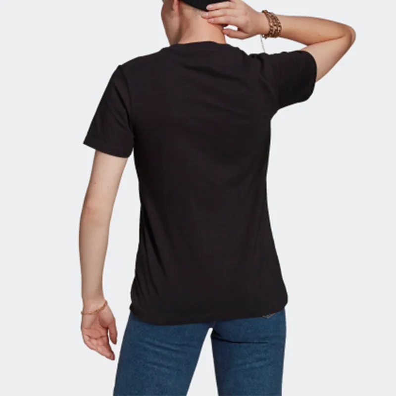 Adidas Originals Set in Sleeve T Shirt Women's Black-3