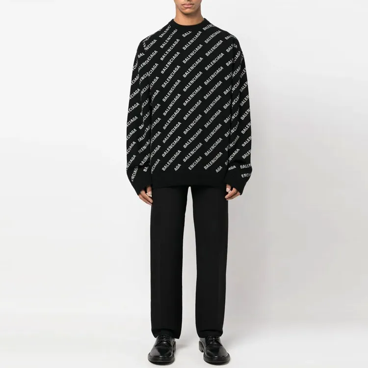 Balenciaga SS23 Cashmere Sweater Men's Black-1